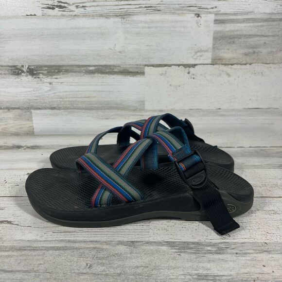 Chaco Z Boulder Sport Mens Hiking Water Sandals Quick Dry Multicolor Straps 12M‎ - Picture 2 of 7